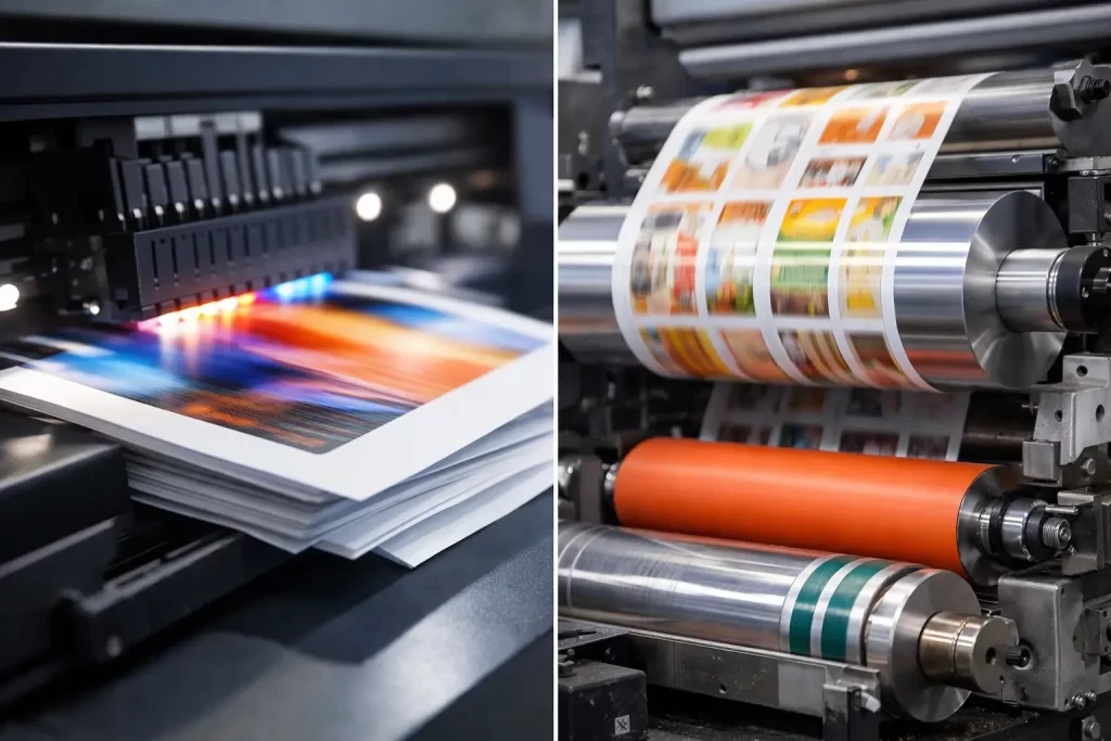 Digital Printing vs Flexographic Printing